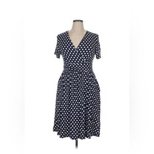 Navy Polka Dot Wrap Lilbetter Dress